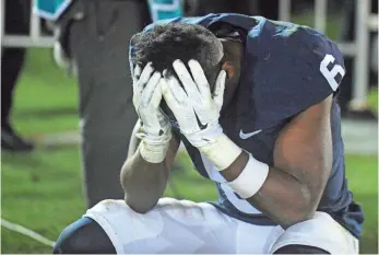  ?? PHOTOS BY GARY A. VASQUEZ, USA TODAY SPORTS ?? “It was the first time I ever cried after a loss in college,” Penn State safety Malik Golden said.