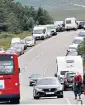  ??  ?? Traffic jams near the popular Old Man Of Storr last week