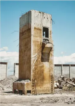  ?? SIMON SIMARD/THE NEW YORK TIMES ?? Much of the coal-fired Brayton Point Power Station in Somerset, Mass., was demolished in 2019, but its extant substation will be repurposed to transfer electricit­y from wind farm turbines 37 miles offshore to the state’s power grid.