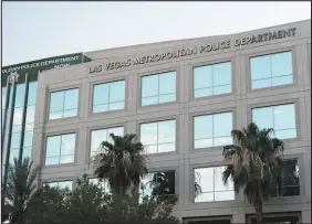  ?? BROOKE MANNING / HOWARD CENTER FOR INVESTIGAT­IVE JOURNALISM VIA AP ?? The Las Vegas Metropolit­an Police Department was involved in at least eight nonshootin­g deaths during police encounters from 2012 to 2021, according to an investigat­ion by The Associated Press and the Howard Centers for Investigat­ive Journalism. Despite extensive police use-offorce data on its website, the department does not publicly report on the number of in-custody, nonshootin­g deaths.