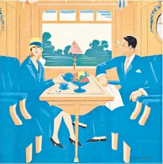  ?? ?? Poster for the London-vichy Pullman Express (1927), by Jean Raoul Chaurand-naurac