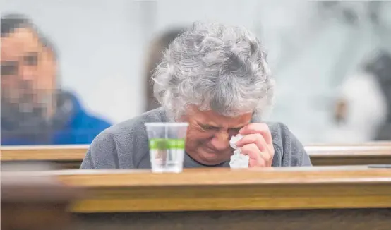  ?? Photo / Mark Mitchell ?? Lorraine Smith sobbed throughout the sentencing as the judge described her killing of her granddaugh­ter.