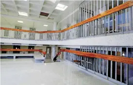  ?? ARCHIVES] [THE OKLAHOMAN ?? This lockdown area is at Joseph Harp Correction­al Center in Lexington.