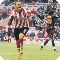  ??  ?? Fraizer Campbell enjoys his leveller against Boro in 2012.