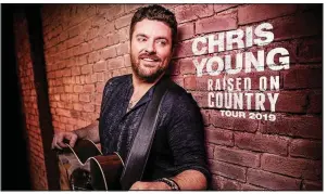  ?? Special to the Democrat-Gazette ?? Country singer Chris Young performs Friday at the Walmart AMP in Rogers.