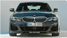  ??  ?? Bestseller aus Buchloe: Der BMW Alpina D3 S, den es als Limousine und als Kombi mit jetzt 355 Diesel-PS gibt. Auch der Benziner kommt neu.