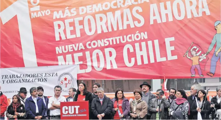  ?? FOTO: AGENCIAUNO ?? ►► Bárbara Figueroa, líder de la CUT, tendrá que lidiar con varias ausencias el próximo lunes.