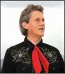  ?? (Special to the Democrat-Gazette/ Rosalie Winard) ?? Author Temple Grandin lectures on “Developing Talents: Utilizing the Skills of Different Kinds of Minds” on Tuesday at Harding University in Searcy.