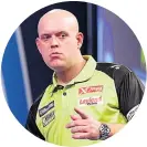  ??  ?? KFC FAN Michael van Gerwen