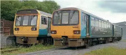  ?? LMMR ?? Above: The Llanelli & Mynydd Mawr Railway’s Pacer fleet.