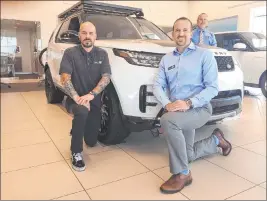 ?? Findlay ?? Jaguar Land Rover Las Vegas has announced its participat­ion in the Land Rover TREK 2020 competitio­n in Las Vegas. From left are parts manager Steve Gonzales, sales manager John Navara and events manager Rick Nelson.