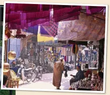  ??  ?? BUSTLING: A souk in the heart of Marrakech