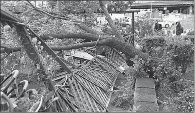  ??  ?? Chaos in de Duitse hoofdstad Berlijn vanwege storm Xavier. (Foto: Getty Images)