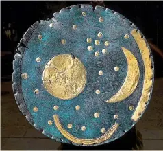  ??  ?? Claims that the Nebra sky disc may be much younger than previously thought have sparked a spat between scientists.