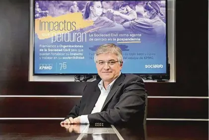  ??  ?? ÁLVARO SCARPELLI. El socio director de KPMG Uruguay destacó el impacto de la iniciativa en las Organizaci­ones de la Sociedad Civil.