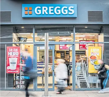  ??  ?? GLOOMY FORECAST: Greggs does not expect profits to recover until 2022.