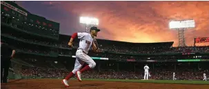  ?? STAFF FILE PHOTO BY MATT WEST ?? A WORK OF ART: Mookie Betts is painting quite the picture in 2018.