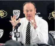  ?? Cliff Grassmick, Daily Camera file photo ?? University of Colorado athletic director could be a top candidate for Pac-12 commission­er.