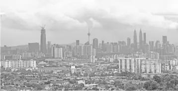  ?? — Bernama photo ?? For residentia­l properties, Knight Frank said the Kuala Lumpur’s prime housing market was generally holding firm and more property launches were expected amid improved market sentiment.