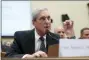  ?? ANDREW HARNIK -THE AP ?? Former special counsel Robert Mueller testifies before the House Intelligen­ce Committee hearing on his report on Russian election interferen­ce, on Capitol Hill, in Washington, Wednesday.