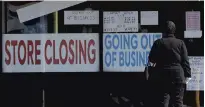  ?? NAM Y. HUH/ASSOCIATED PRESS ?? Businesses all across the U.S. have announced closures and layoffs since the pandemic hit, which has led to an increase in unemployme­nt.