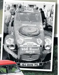  ??  ?? ALL TERRAIN Modified 2C at the start of the 6th Paris-Alger-Dakar rally in 1983 (below)