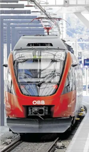  ?? BILD: SN/ÖBB ?? Die ÖBB erhöhen ihr Zugangebot.