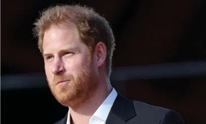  ?? ?? Prince Harry lost his taxpayer-funded police protection when he stepped back from royal duties in 2020. Photograph: Caitlin Ochs/Reuters
