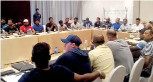  ??  ?? A top level cricket meeting! Did they address the real issues?