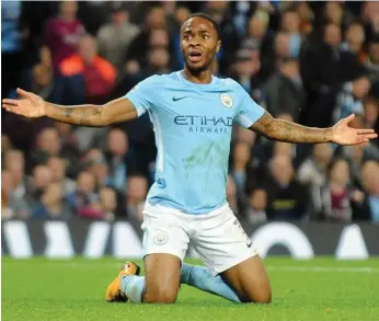  ??  ?? Raheem Sterling has scored six times for Manchester City in Premier League action