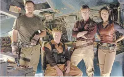  ?? 20TH CENTURY FOX ?? Fans were so upset over loose ends for storylines with the cancelled series “Firefly” — starring Adam Baldwin, left, Alan Tudyk, Nathan Fillion and Gina Torres — that a movie was created to wrap things up.