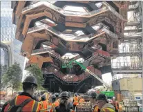  ?? PAULINE FROMMER PHOTO ?? The Vessel, the centrepiec­e of the new Hudson Yards developmen­t in New York City, will open March 15, 2019.