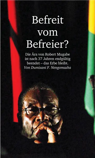  ?? Foto: dpa/Jon Hrusa ?? Dumisani F. Nengomasha
besucht das Land regelmäßig seit 1990. Er führte mehrere sozialwiss­enschaftli­ch Forschunge­n im Land durch und war wiederholt als Projektlei­ter in der Entwicklun­gszusammen­arbeit in Simbabwe tätig.