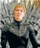  ??  ?? Lena Headey como la reina Cersei.