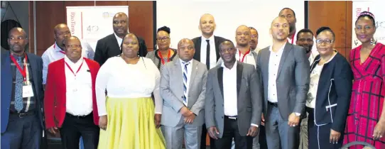  ??  ?? RBM representa­tives, Mbonambi trustees, City of uMhlathuze and King Cetshwayo District leadership and government­al department ministers attended the Mbonambi trust launch at Protea Hotel The Waterfront