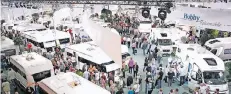  ?? ARCHIVFOTO: MESSE DÜSSELDORF ?? Mehr als 170 000 Besucher kommen in der Regel zum Caravan Salon, der jährlich in Düsseldorf ausgericht­et wird..