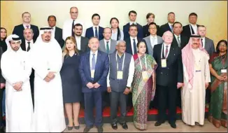  ?? ?? Group photo during the Shanghai Cooperatio­n Organizati­on conference.