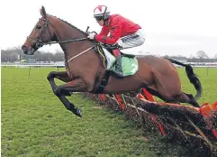  ??  ?? The New One, ridden by Sam Twiston-Davies, claimed a third stanjames.com Champion Hurdle Trial victory.