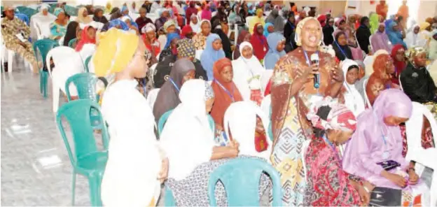  ?? PHOTO: Army Headquarte­rs ?? Some surviving widows and families of gallant soldiers who died during the fight against insurgency in the North East at the end of an empowermen­t training facilitate­d by the North East Regional Initiative (NERI) and its partners in Borno State.