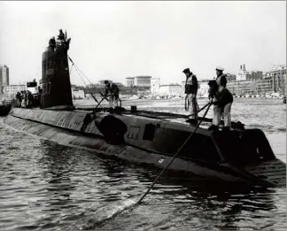  ?? (Photo DR) ?? Le sous-marin  marins. Minerve a disparu au large de Toulon le  janvier  avec son équipage de