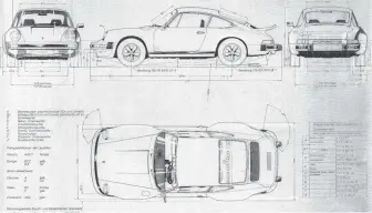  ??  ?? Above left: Blueprint for success. Porscheʼs 930 was launched in 1974, turning the supercar world on its head