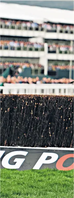  ??  ?? Safe landing: Altior clears the last on the way to winning the Arkle Chase at last year’s Festival