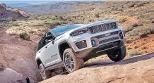  ?? ?? THE fifth-generation Jeep Grand Cherokee also brings new technologi­es to the fold, including a plug-in hybrid powertrain option.