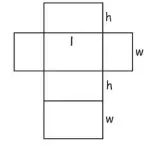  ?? ?? Diagram showing the net of a Cuboid