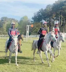  ?? ?? Oman’s Royal Cavalry riders in action.
