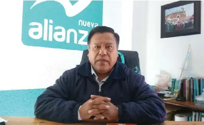  ?? ESPECIAL ?? Humberto Hernández Hernández, dirigente estatal de Nueva Alianza.