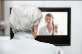  ?? DREAMSTIME ?? During the early months of the pandemic, telehealth visits for care exploded.