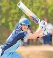  ?? AFP ?? Former Australia captain Steve Smith plays a shot during a club cricket match in a Sydney suburb on Saturday,