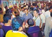  ?? PTI ?? Gujarat Congress MLAs at the Bengaluru airport before their departure on late Sunday night.