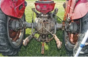  ??  ?? The MF65 had the legendary Ferguson 3-point lift system, invented by Harry Ferguson in the mid-1930s. It took over the tractor industry and for tractors that still need that capability, it still rules. It, and the PTO, were standard for the MF65 tractor.